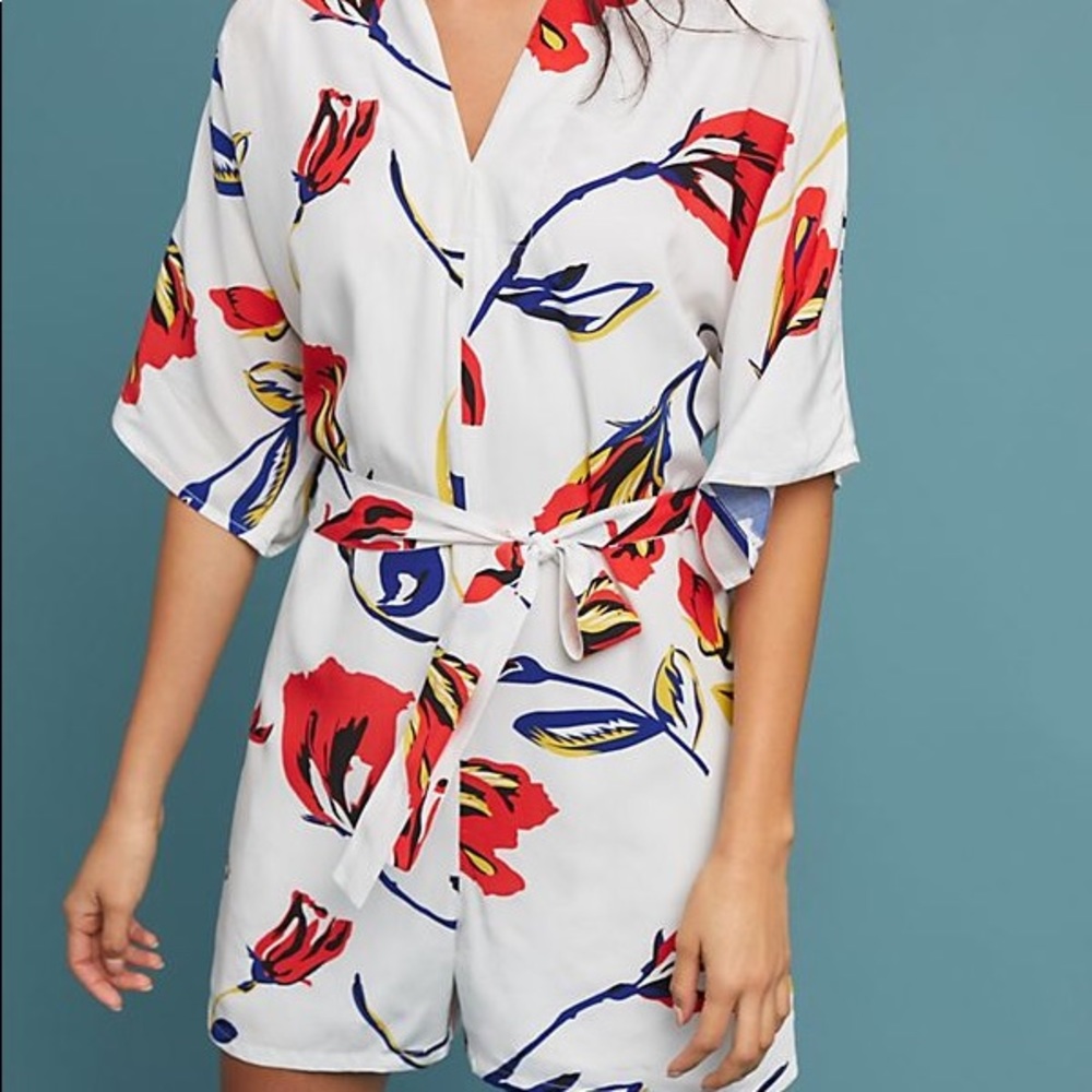 REEVA Floral Print Romper